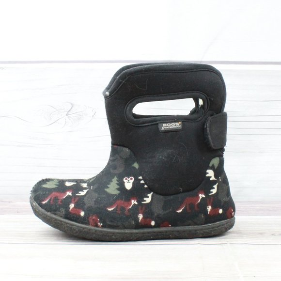 Bogs Other - BOGS Kid's Woodland Animal Print Waterproof Fleece Lined Boots Size 10
